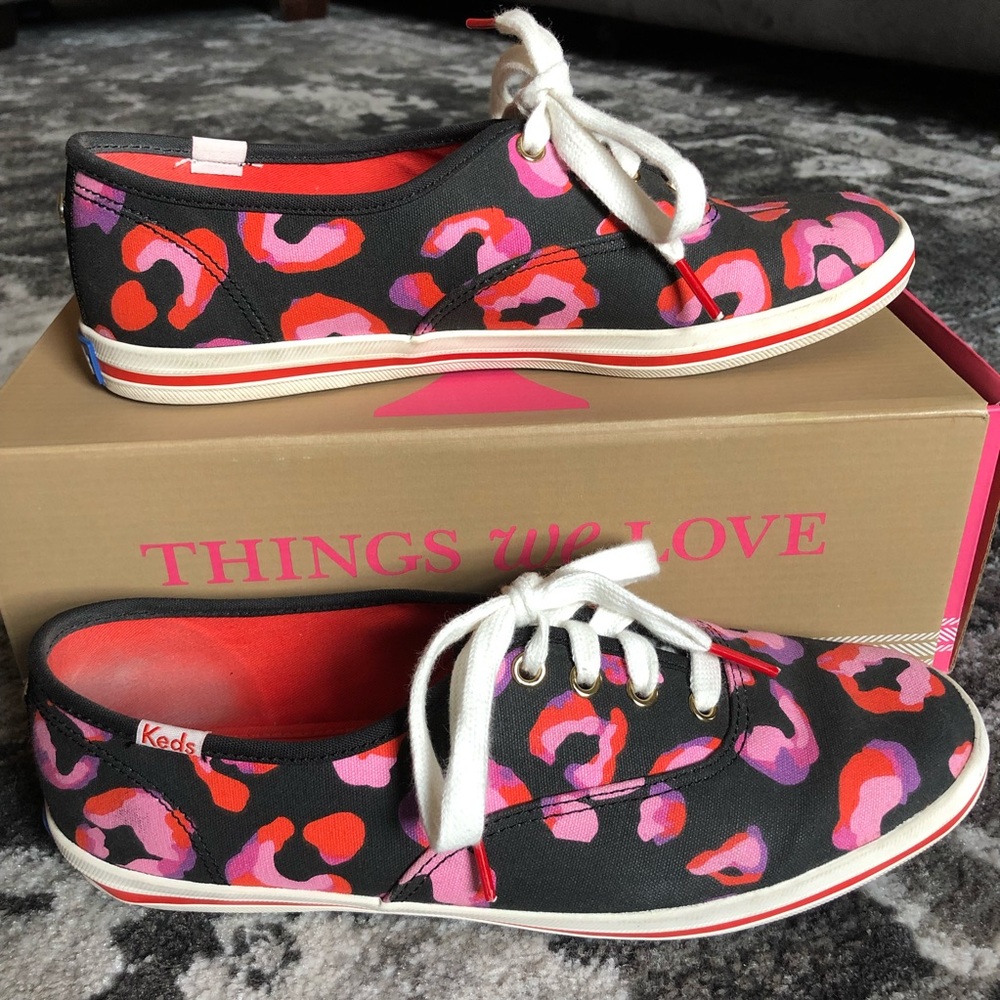 Kate Spade Keds - SZ 8 - Leopard Print Kick Style